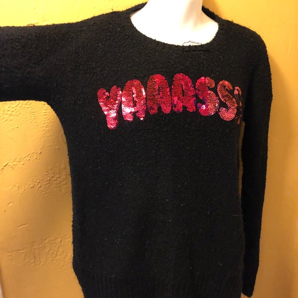 YAAASSS Sequin Sweater - Picture 2 of 5